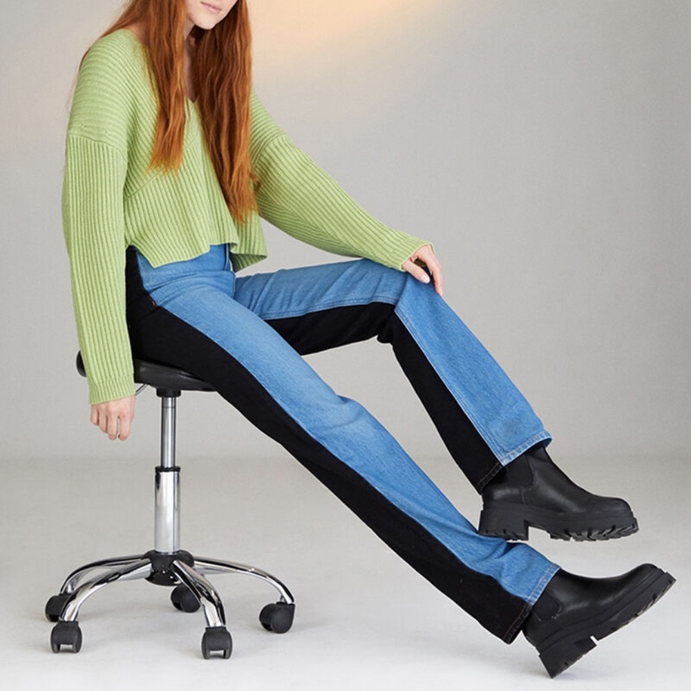 PacSun 90s Two-Tone Boyfriend Jeans